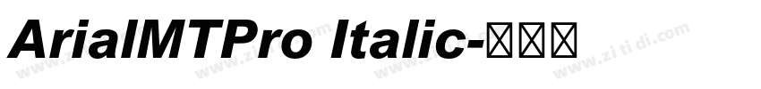 ArialMTPro Italic字体转换
